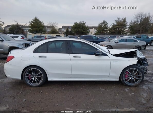 55SWF6EB1KU304740 2019 MERCEDES-BENZ AMG C 43 White Вид задньої частини салону