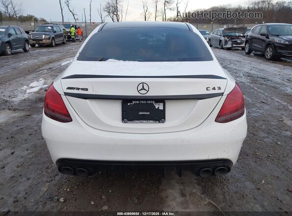 55SWF6EB1KU304740 2019 MERCEDES-BENZ AMG C 43 White 