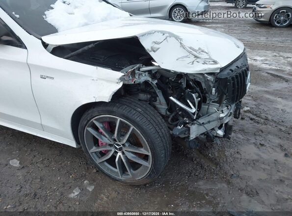 55SWF6EB1KU304740 2019 MERCEDES-BENZ AMG C 43 White Вид спереду