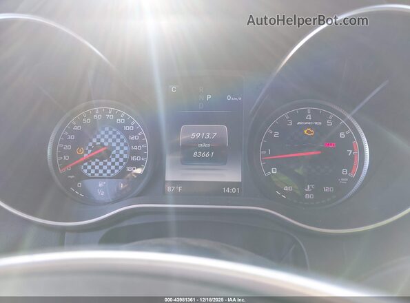 55SWF6EB3HU190815 2017 MERCEDES-BENZ AMG C 43 Black Հետևի նստատեղերի տեսք