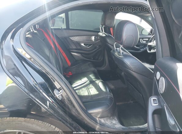 55SWF6EB4HU181878 2017 MERCEDES-BENZ AMG C 43 Black VIN კოდის სტიკერის ხედი