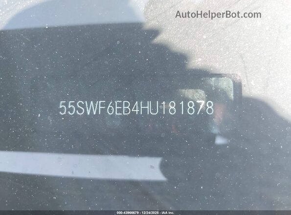 55SWF6EB4HU181878 2017 MERCEDES-BENZ AMG C 43 Black ძრავის განყოფილების ხედი