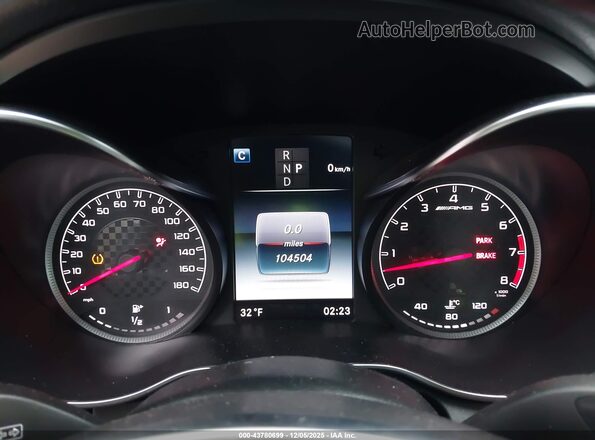 55SWF6EB6HU192882 2017 MERCEDES-BENZ AMG C 43 Gray Widok tylnych siedzeń