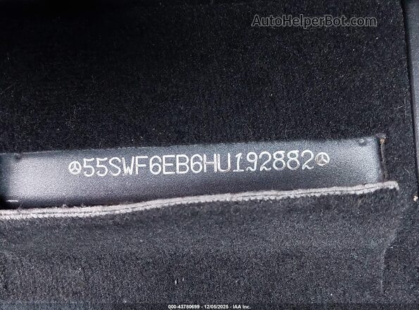 55SWF6EB6HU192882 2017 MERCEDES-BENZ AMG C 43 Gray 