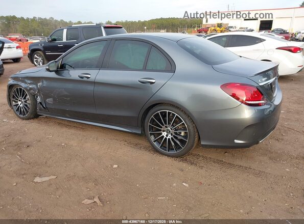55SWF8DB6KU322647 2019 MERCEDES-BENZ C-CLASS Серый Задняя левая четверть