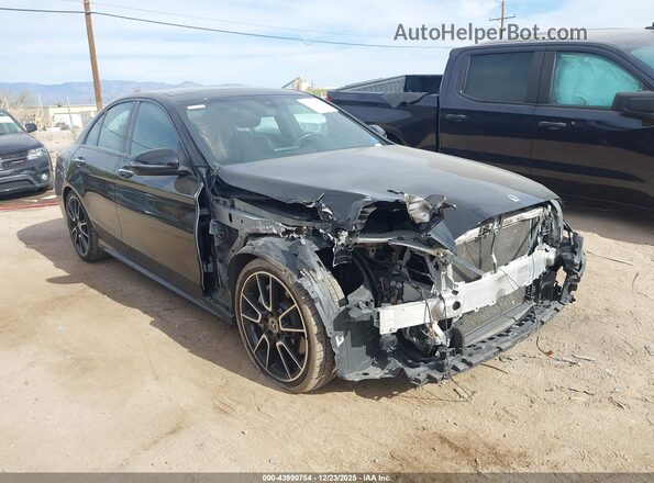 55SWF8DB9KU288106 2019 MERCEDES-BENZ C-CLASS Черный Вид спереди