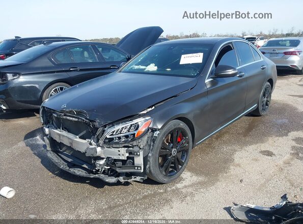 55SWF8DBXLU323768 2020 MERCEDES-BENZ C-CLASS Black წინა მარცხენა ხედი სამი მეოთხედიდან