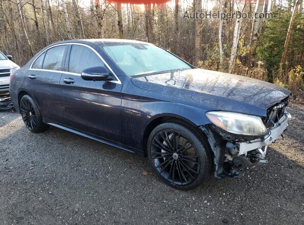 55SWF8EB1KU300876 2019 MERCEDES-BENZ C Blue წინა მარჯვენა