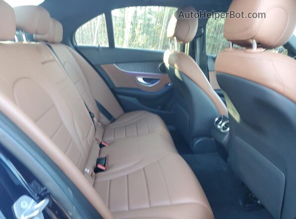 55SWF8EB1KU300876 2019 MERCEDES-BENZ C Blue უკანა სავარძლების ხედი