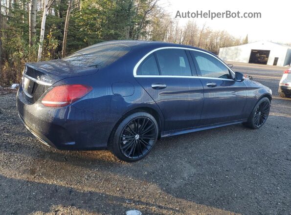 55SWF8EB1KU300876 2019 MERCEDES-BENZ C Blue უკანა მარჯვენა