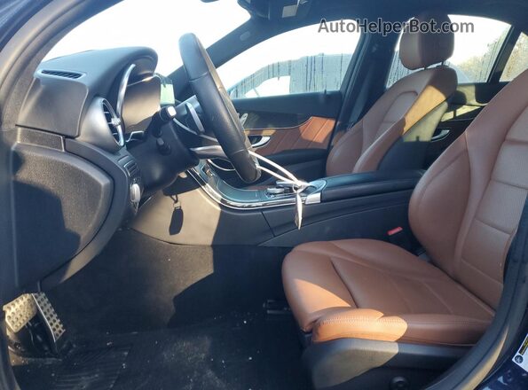 55SWF8EB1KU300876 2019 MERCEDES-BENZ C Blue წინა სალონის ხედი