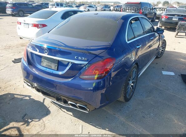 55SWF8HB3KU293571 2019 MERCEDES-BENZ AMG C 63 Синий 