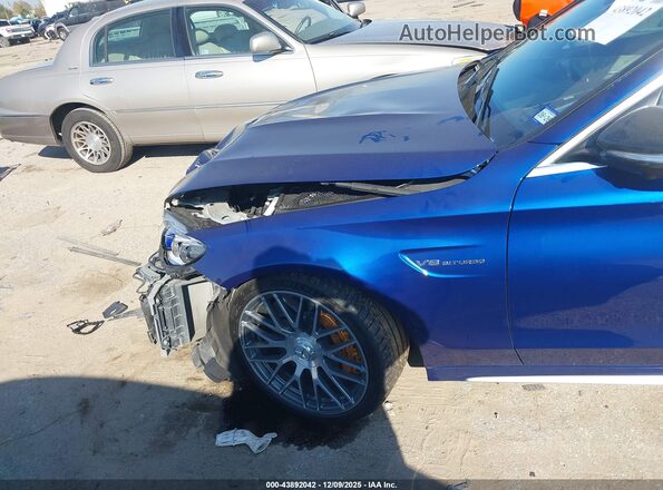 55SWF8HB3KU293571 2019 MERCEDES-BENZ AMG C 63 Синий 