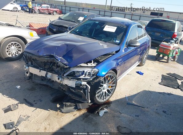 55SWF8HB3KU293571 2019 MERCEDES-BENZ AMG C 63 Синий 