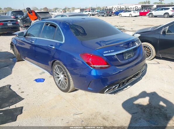 55SWF8HB3KU293571 2019 MERCEDES-BENZ AMG C 63 Синий 