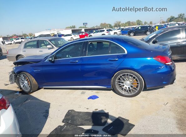 55SWF8HB3KU293571 2019 MERCEDES-BENZ AMG C 63 Синий 