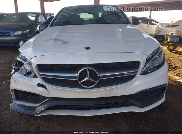 55SWF8HB8JU272777 2018 MERCEDES-BENZ AMG C 63 Белый Вид задней части салона