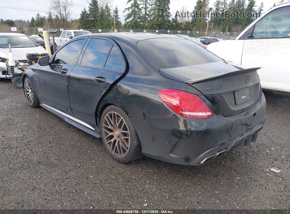 55SWF8HB9GU100346 2016 MERCEDES-BENZ AMG C 63 Black Հետևի ձախ