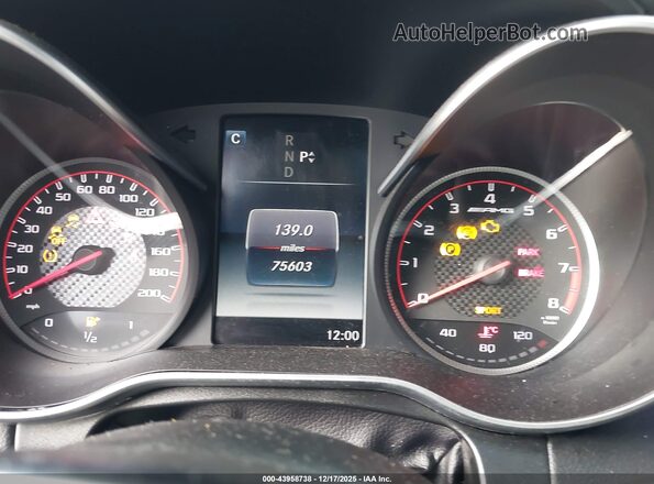 55SWF8HB9GU100346 2016 MERCEDES-BENZ AMG C 63 Black Հետևի նստատեղերի տեսք