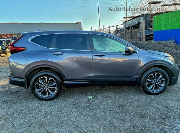 2HKRW2H50NH633061 2022 HONDA CR-V Gray VIN sticker view