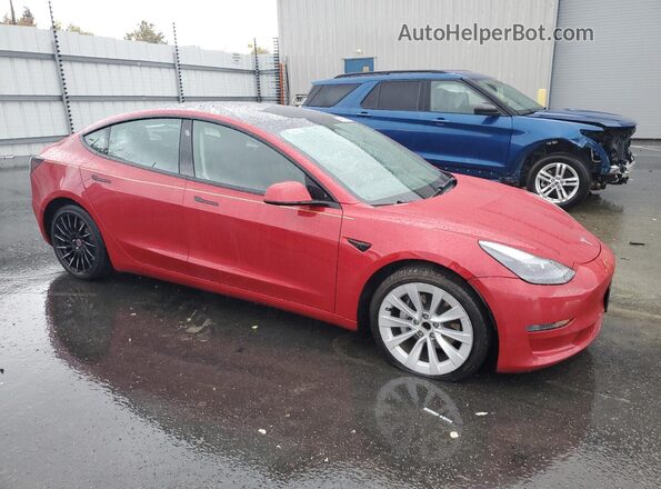 5YJ3E1EA3NF304437 2022 TESLA MODEL Красный 