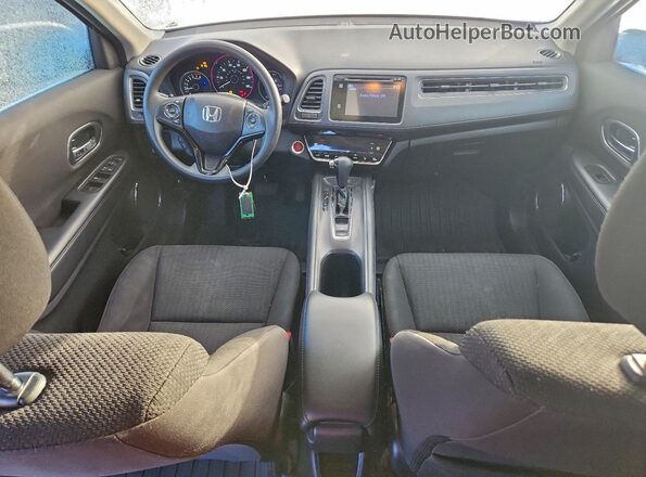 3CZRU6H50JM716498 2018 HONDA HR-V Black ხელსაწყოთა პანელის ხედი
