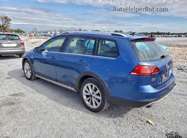 3VWH17AU9HM509472 2017 VOLKSWAGEN GOLF Синий Задняя правая четверть
