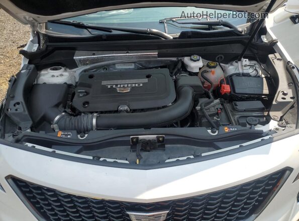 1GYAZAR48NF105566 2022 CADILLAC XT4 White Widok naklejki z numerem VIN