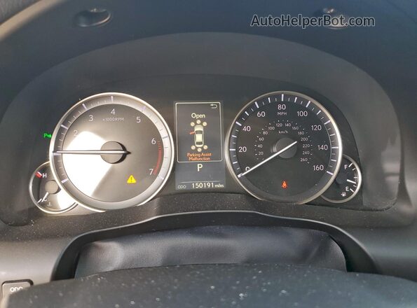 58ABK1GG5GU026077 2016 LEXUS ES Silver Widok zestawu wskaźników