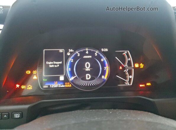58ACZ1B10MU096648 2021 LEXUS ES Gray Սարքավորումների վահանակի տեսք
