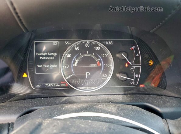 58ACZ1B19LU069169 2020 LEXUS ES Серый Вид щитка приборов