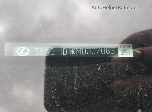 58AD11D1XMU007063 2021 LEXUS ES White Շարժիչի բաժամունքի տեսք