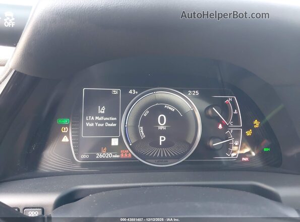 58ADA1C12NU015970 2022 LEXUS ES 300H White Widok tylnych siedzeń