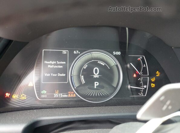 58ADA1C19SU065597 2025 LEXUS ES White Вид щитка приладів