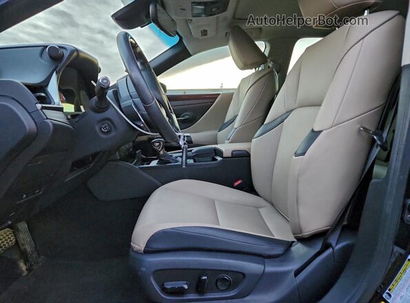58ADZ1B10LU052491 2020 LEXUS ES Black Вид салону спереду