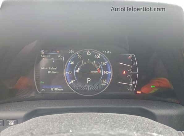 58ADZ1B10SU200427 2025 LEXUS ES Серебряный Вид щитка приборов