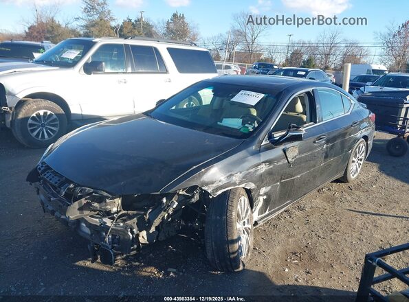 58ADZ1B11LU074483 2020 LEXUS ES 350 Black Առջևի ձախ երեք քառորդ տեսարան