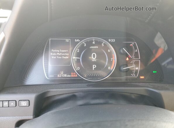 58ADZ1B11MU101411 2021 LEXUS ES White Widok zestawu wskaźników