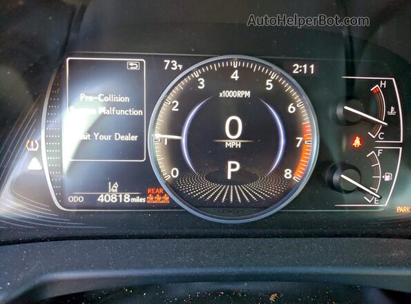 58ADZ1B12PU147432 2023 LEXUS ES Green Instrument cluster view