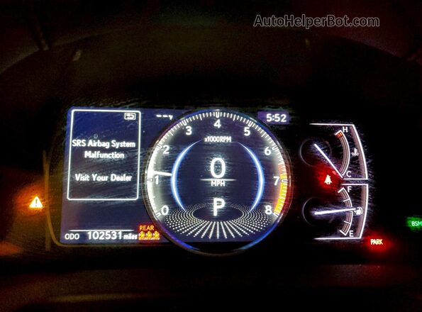 58ADZ1B14MU083292 2021 LEXUS ES Black Սարքավորումների վահանակի տեսք