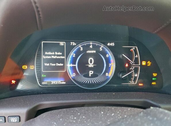 58ADZ1B15MU098643 2021 LEXUS ES Silver Vista del cuadro de instrumentos