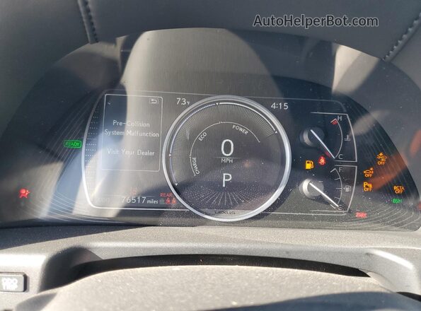58AEA1C11MU009953 2021 LEXUS ES Красный Вид щитка приборов