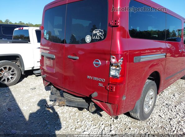 5BZAF0AA2KN850275 2019 NISSAN NV PASSENGER NV3500 HD Red Widok z przodu