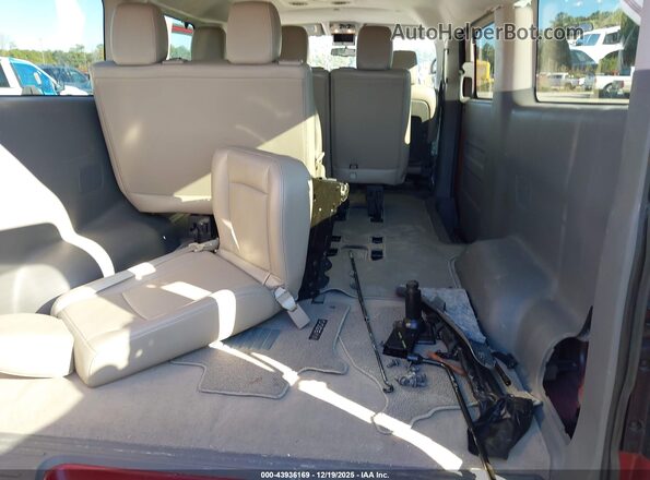 5BZAF0AA2KN850275 2019 NISSAN NV PASSENGER NV3500 HD Red Widok zestawu wskaźników