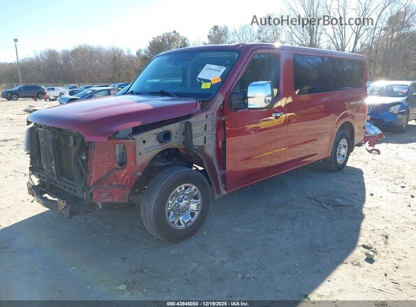 5BZAF0AA7HN851754 2017 NISSAN NV PASSENGER NV3500 HD Burgundy Передня ліва чверть
