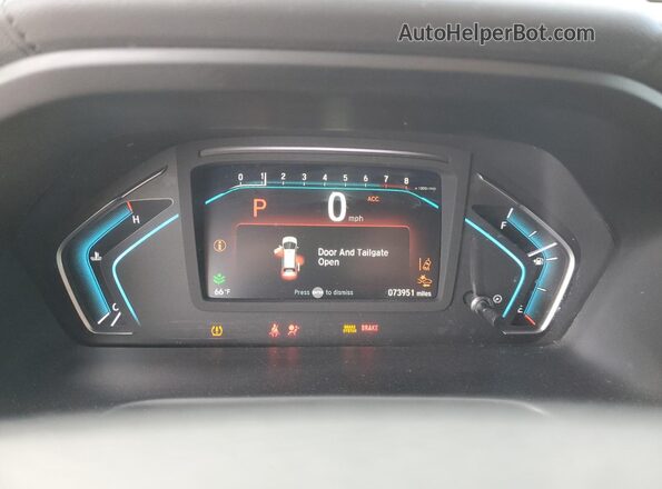 5FNRL6H54LB054618 2020 HONDA ODYSSEY Gray ხელსაწყოთა პანელის ხედი
