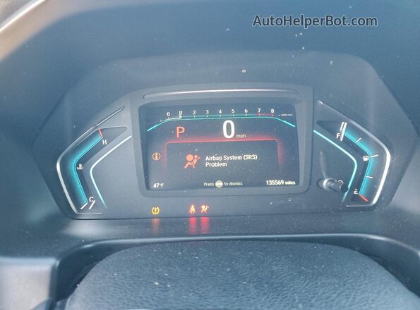 5FNRL6H56LB048481 2020 HONDA ODYSSEY Black ხელსაწყოთა პანელის ხედი