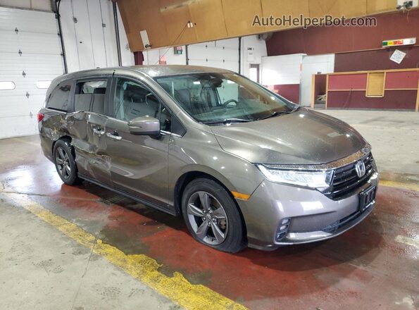 5FNRL6H58MB031960 2021 HONDA ODYSSEY Gray 