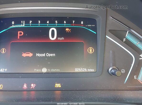 5FNRL6H60RB070333 2024 HONDA ODYSSEY White Widok tylnych siedzeń