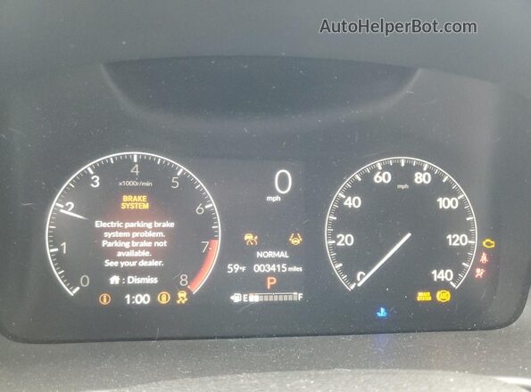5FNRL6H62SB008339 2025 HONDA ODYSSEY Silver ხელსაწყოთა პანელის ხედი